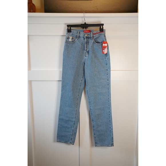 NWT, PacSun x Budweiser, Dad Jean Dale High Rise Relaxed Straight Leg Size 24 - Picture 2 of 8